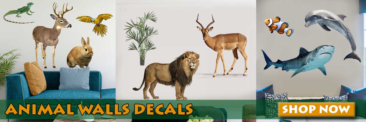 View all animal wall decal categories