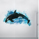 Watercolor Orca Whale Wall Decal