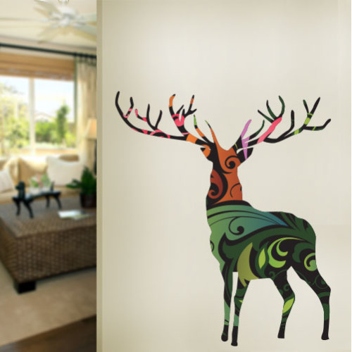 Deer Pattern Wall Decal