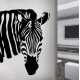 Zebra Head Wall Decal