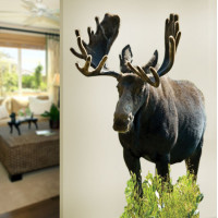 Moose Front Wall Decal