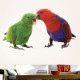 Red and Blue Sided Eclectus Parrots Wall Decal
