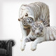 White Tigers Wall Decal