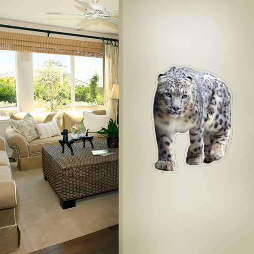 Baby Snow Leopard Wall Decal