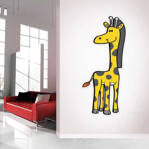 Cartoon Giraffe Wall Decal
