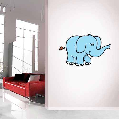 Cartoon Elephant Wall Decal