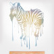 Painted Zebra Wall Decal