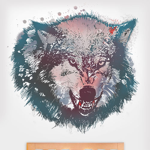 Insanity Wolf Wall Decal