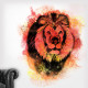 Lion Spray Paint Wall Decal