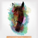 Watercolor Horse Head Wall Decal