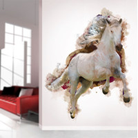 Watercolor Horse Running Wall Decal